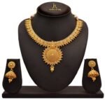 ~Traditional ethnic gold spiral necklace set~